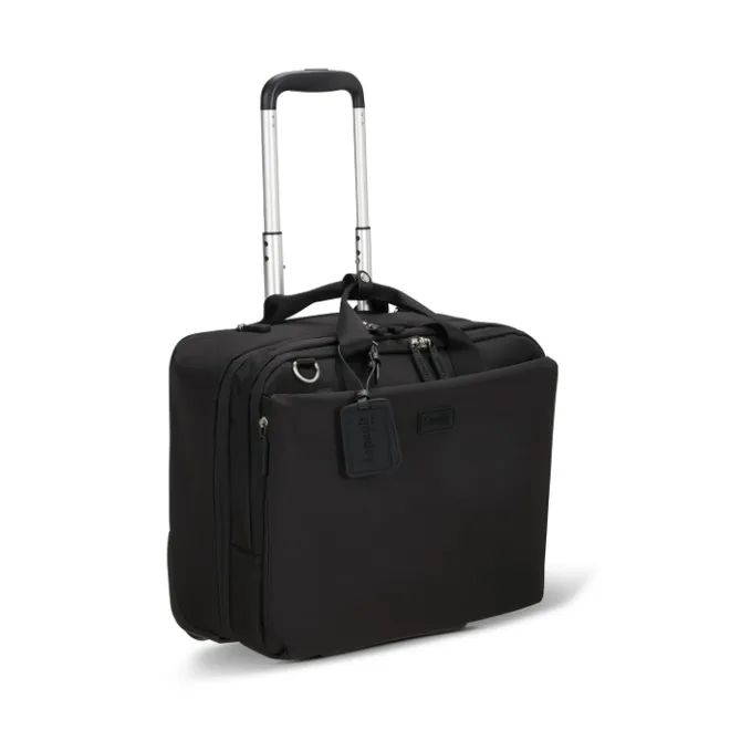 New Lipault 4BIZ Rolling Tote black