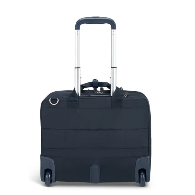 Clearance Lipault 4BIZ Rolling Tote carbon blue