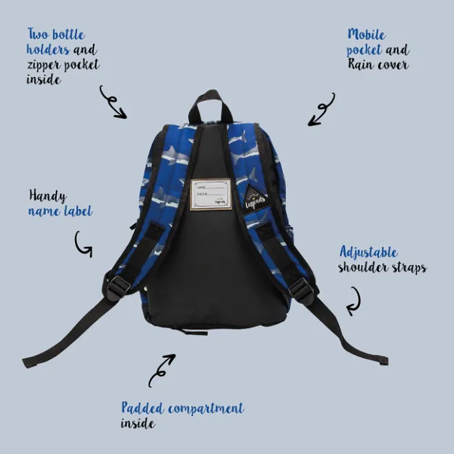 Sale Little Legends Backpack L shark mouth