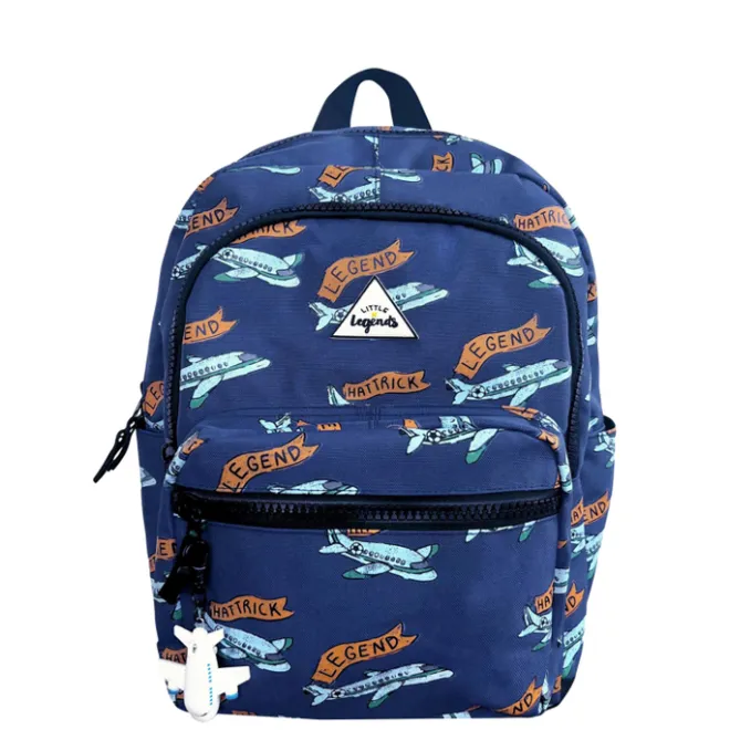New Little Legends Backpack L football plane