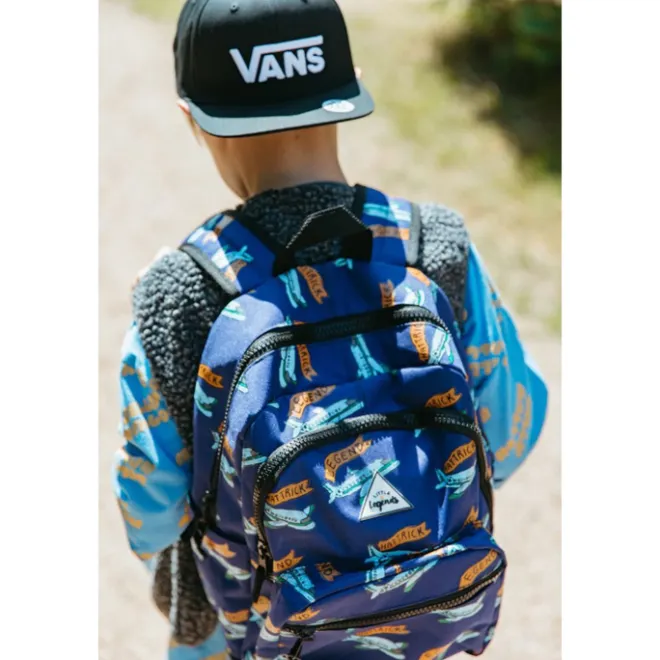 New Little Legends Backpack L football plane