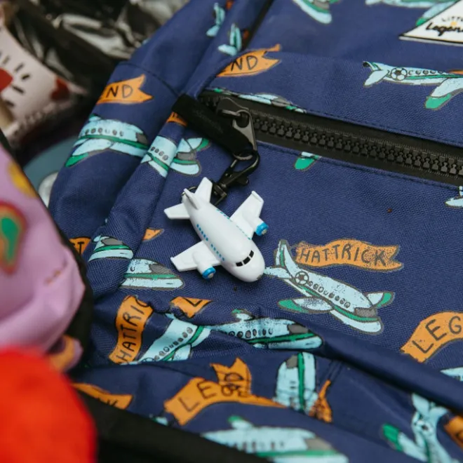 New Little Legends Backpack L football plane