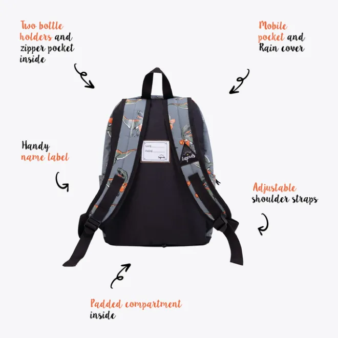 Hot Little Legends Backpack L dino boxing