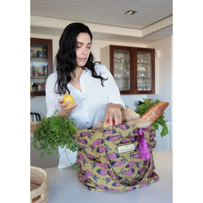 Clearance Little Legends Beach Bag Fish Indian pink