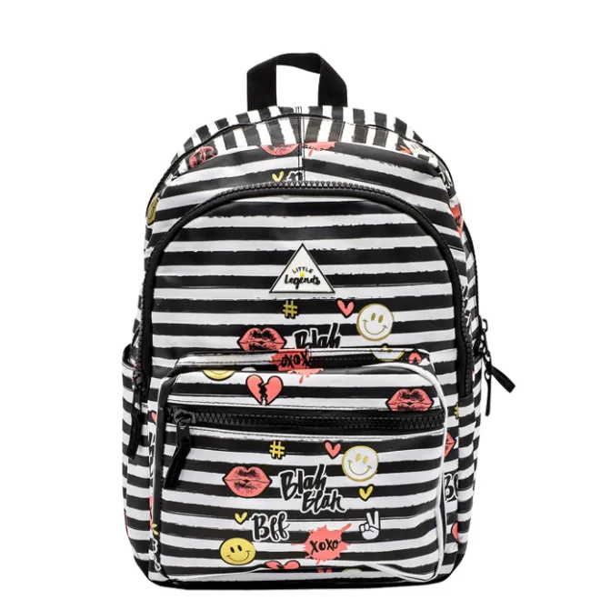 Outlet Little Legends BFF Backpack L zwart/wit/roze