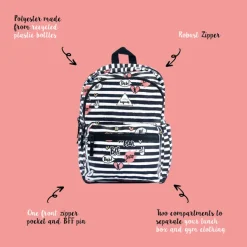 Outlet Little Legends BFF Backpack L zwart/wit/roze