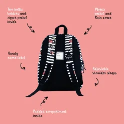 Outlet Little Legends BFF Backpack L zwart/wit/roze