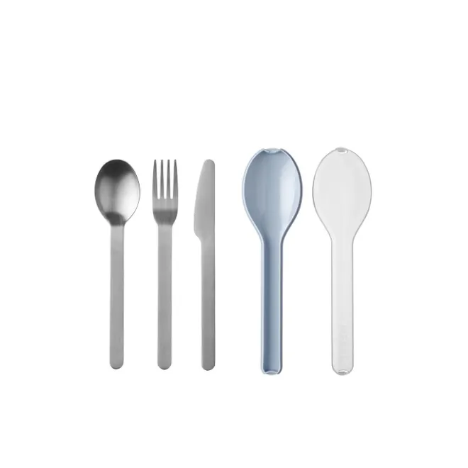 Clearance Mepal Ellipse Cutlery 3-Pieces nordic blue