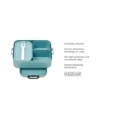 Hot Mepal TAB Bento Lunch Box Medium nordic blue