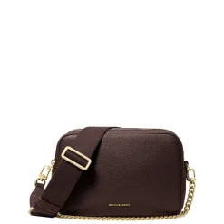 Outlet Michael Kors Bryant MD Dblzp Chn Camera Crossbody chocolate