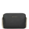 Best Michael Kors Jet Set Lg Crossbody Golden Chain Bag black