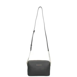 Best Michael Kors Jet Set Lg Crossbody Golden Chain Bag black