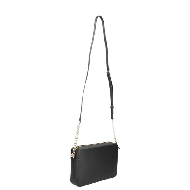 Best Michael Kors Jet Set Lg Crossbody Golden Chain Bag black
