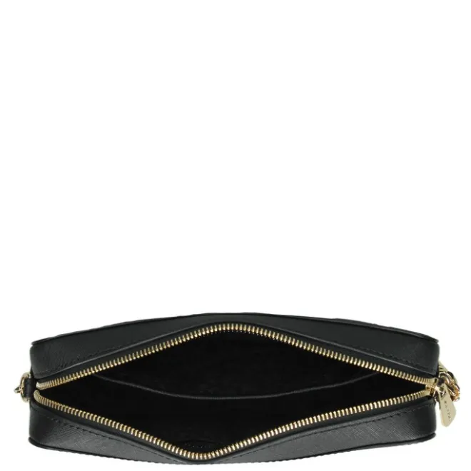 Best Michael Kors Jet Set Lg Crossbody Golden Chain Bag black