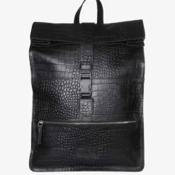 Discount Mozz Croco Gobi Backpack croco black