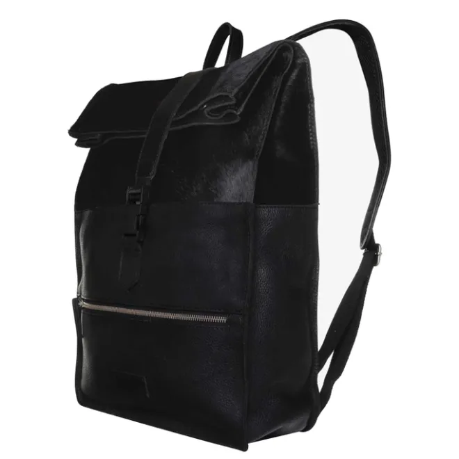 New Mozz Gobi Diaper Backpack black cow