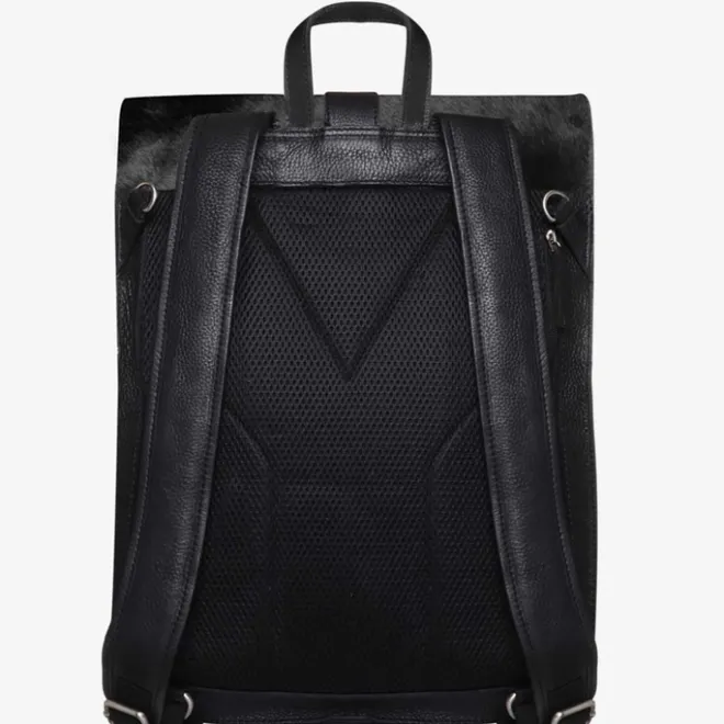New Mozz Gobi Diaper Backpack black cow