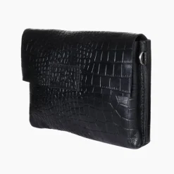 New Mozz Luieretui Crossbody croco zwart