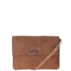 Outlet Mozz Luieretui Crossbody Suede snake cognac