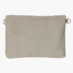 Mozz Luieretui Crossbody Suede snake zand