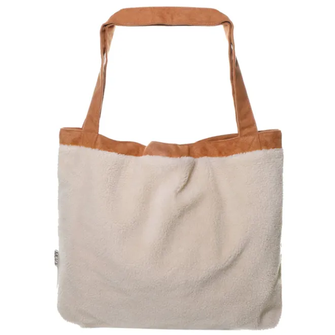 Online Mozz Mom Bag Teddy Suede beige
