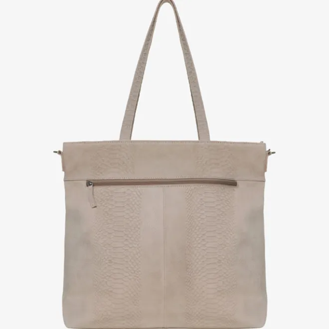 New Mozz Momsbag Snake Shopper sand