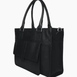 Hot Mozz Vintage Pretty Pocket Diaper Bag black