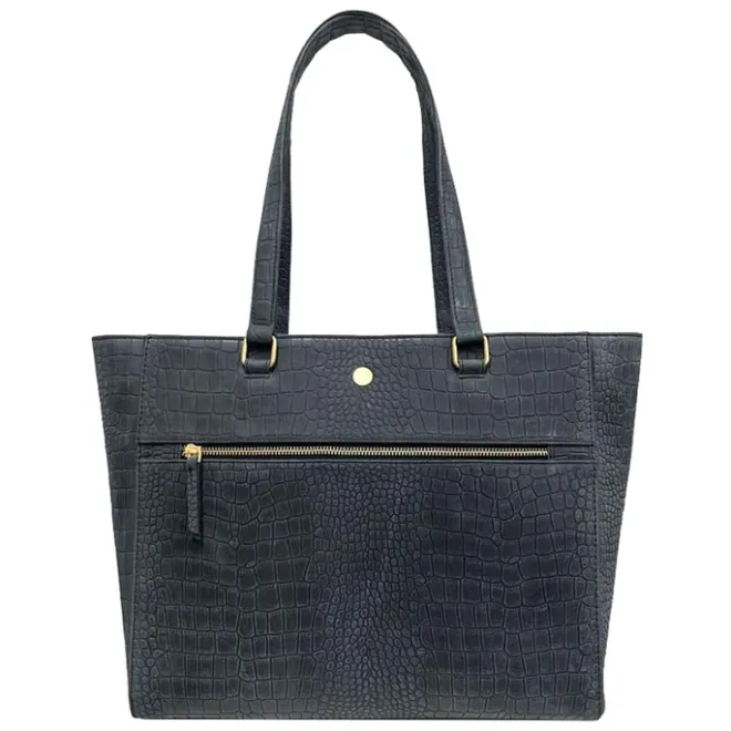 Online MOSZ MÔSZ Viona Croco Laptopbag 15.6" black