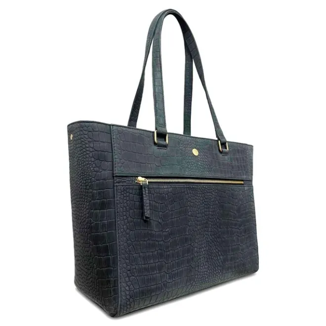 Online MOSZ MÔSZ Viona Croco Laptopbag 15.6" black