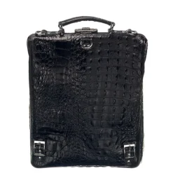 Best Mutsaers On The Bag Leather Backpack zwart croco