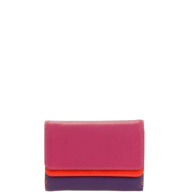 Discount Mywalit Ladies Double Flap Purse Wallet sangria multi