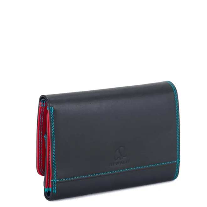 Clearance Mywalit Tri-Fold Purse Wallet black/pace