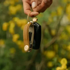 Online Orbitkey 2.0 Waxed Canvas Keyholder golden sand