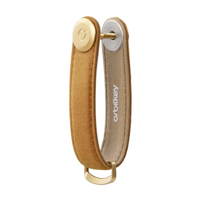 Online Orbitkey 2.0 Waxed Canvas Keyholder golden sand
