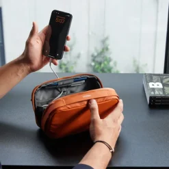 New Orbitkey 2-in1 Tech Pouch terracotta