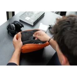 New Orbitkey 2-in1 Tech Pouch terracotta