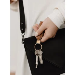 Clearance Orbitkey Loop Keychain Leather caramel