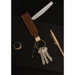 Clearance Orbitkey Loop Keychain Leather caramel