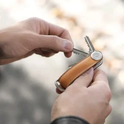 Discount Orbitkey Premium Leather 2.0 Keyholder charcoal / grey