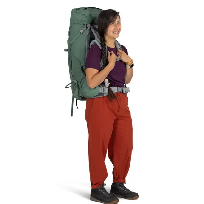 Hot Osprey Ariel 55 Womens Backpack M/L koseret green