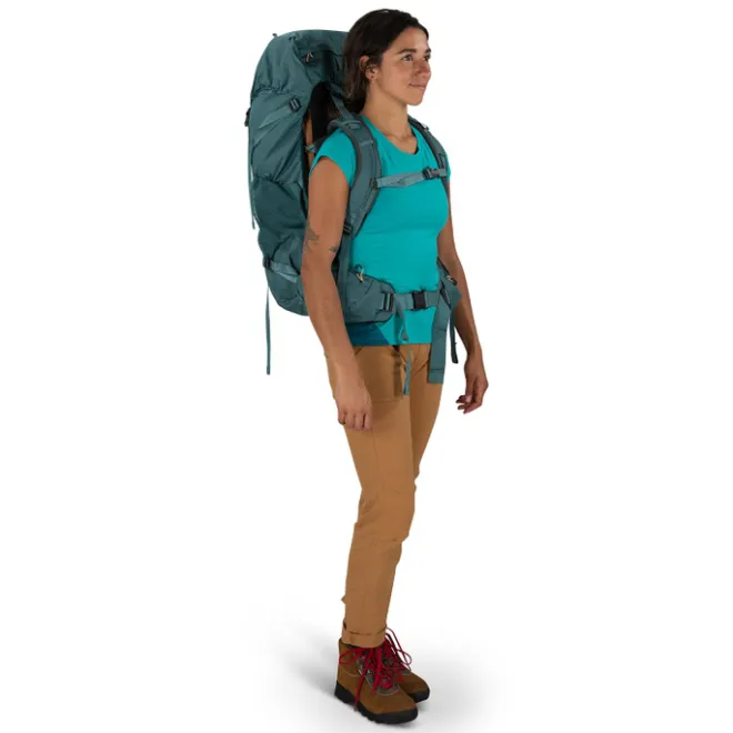 Outlet Osprey Renn 50 Women's cascade blue/melon orange