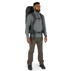 Best Osprey Rook 50 dark charcoal/silver lining