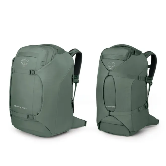 Clearance Osprey Sojourn Porter Travel Pack 65L koseret green