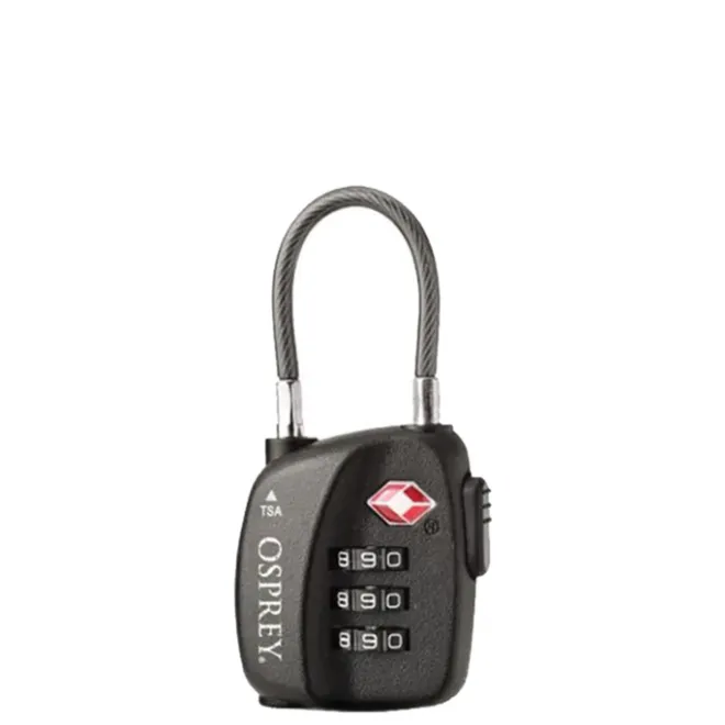 Discount Osprey TSA 3 Dial Cable Lock black