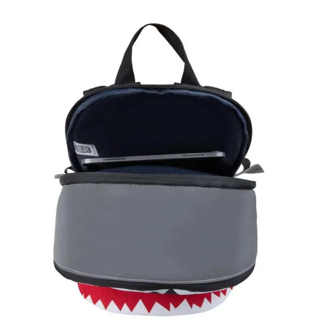 Best Pick & Pack Shark Shape Backpack M visible grey