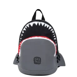 Hot Pick & Pack Shark Shape Backpack S visible grey