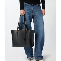 Clearance Pinko Carrie Shopper Big Pelle Botta black