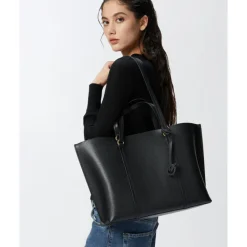 Clearance Pinko Carrie Shopper Big Pelle Botta black