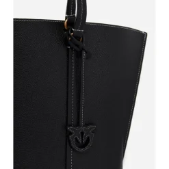 Clearance Pinko Carrie Shopper Big Pelle Botta black
