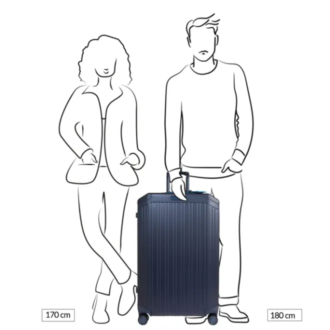 Discount Piquadro ALU-B2 Large Trolley 79 blue